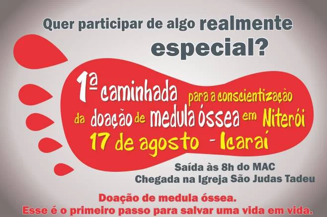 caminhada para doação