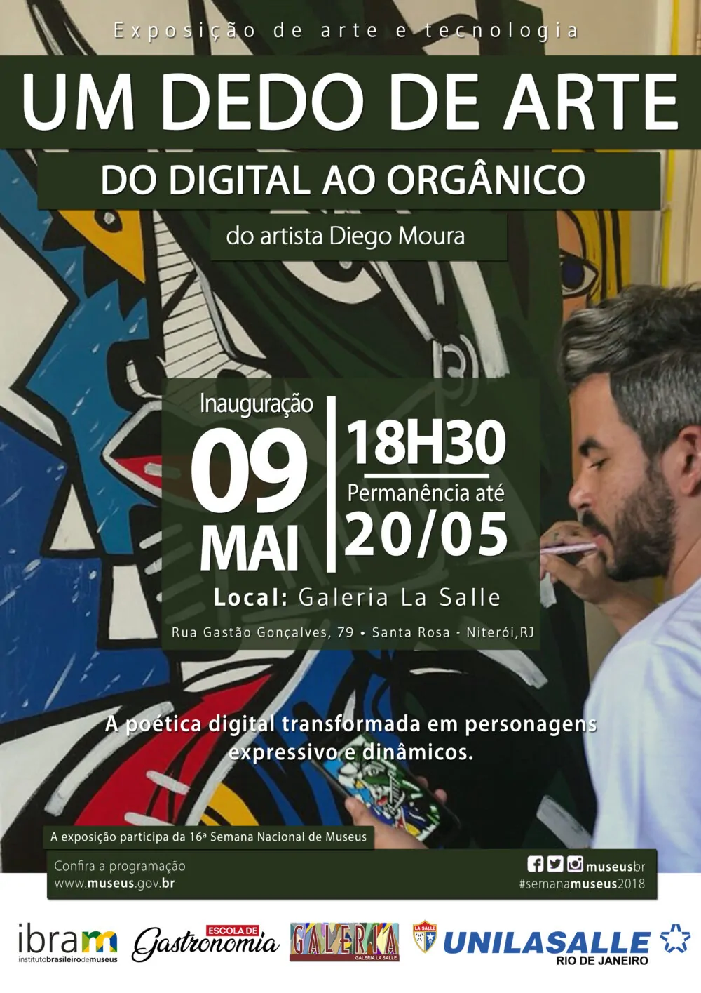 Cartaz Exposição Um dedo de arte