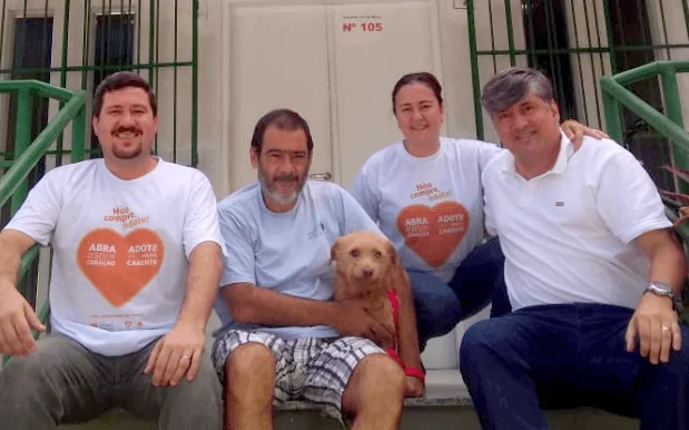 Cachorro adotado