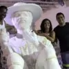 Carnavalesco Di Angelo Fernandes da Escola Império de Araribóia com Alan Nascimento, diretor de carnaval e Maiara Leal, diretora de Alegoria. _6635 (2)