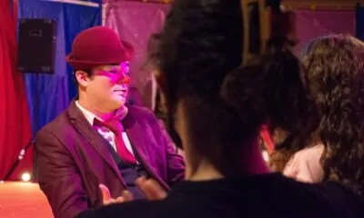 Pão de Ló em apesentação no Circo Teatro Saltimbanco